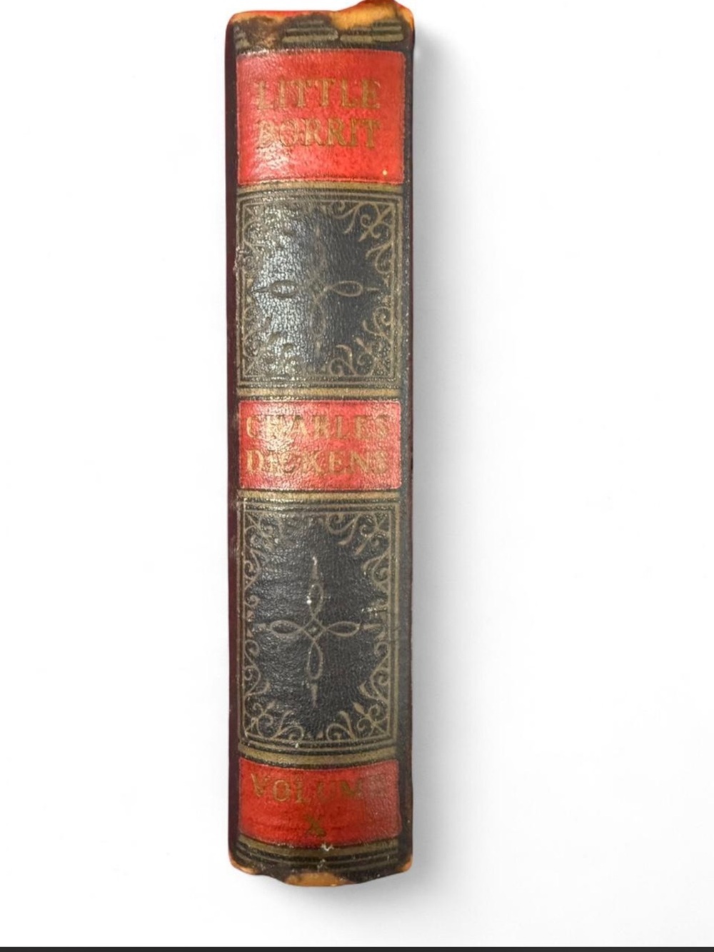 Little Dorrit by Charles Dickens - Red & Black Decorative Spine